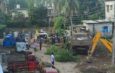 Houses were bulldozed in Agartala City in the name of City development