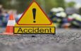 In a horrifying road accident one person spot dead, three injured